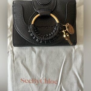 Brand NEW/UNUSED - SEE BY CHLOÉ- Black Hanna Compact Wallet😍